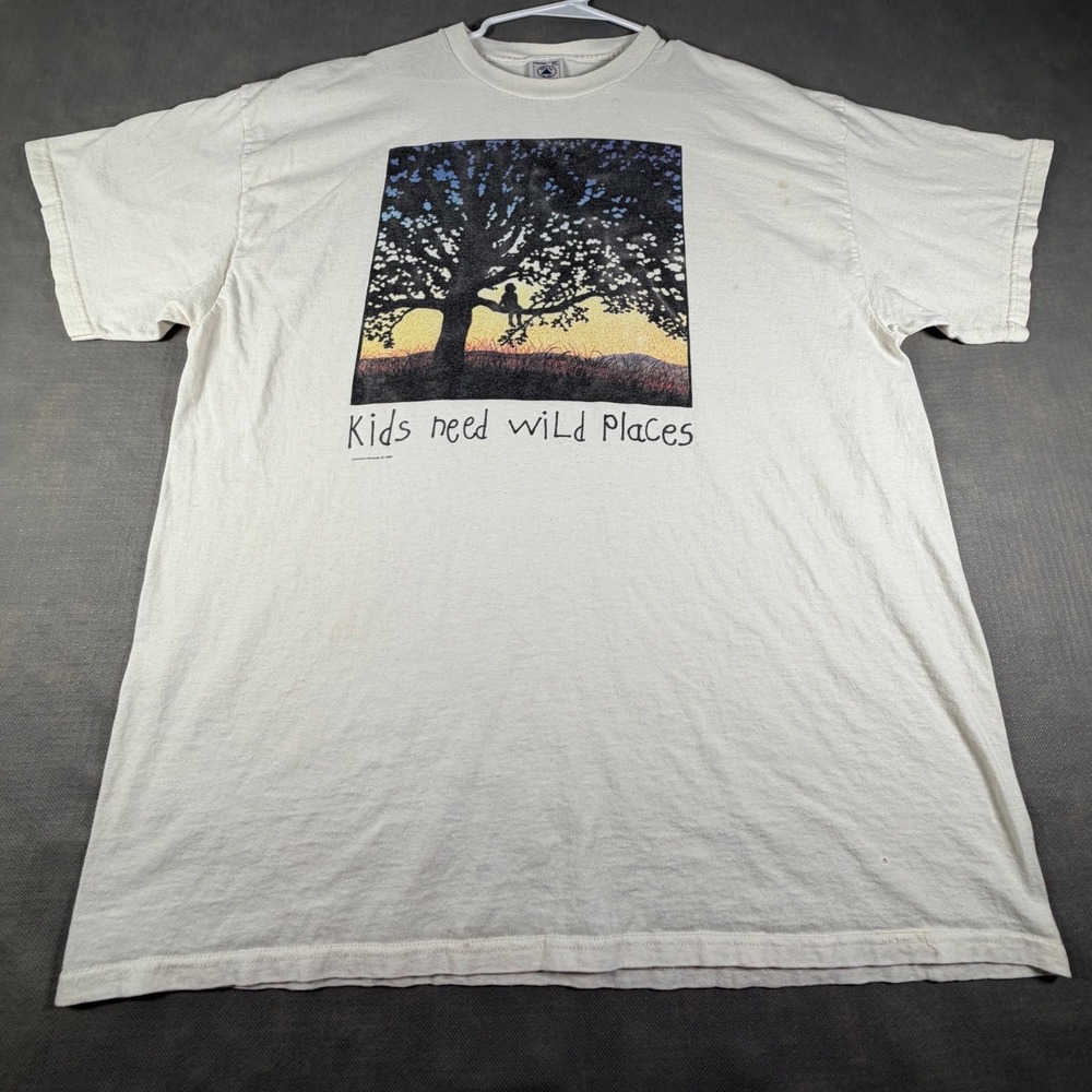 Vintage 1998 Common Threads Kids Need Wild Places T-Shirt XXL Single Stitch